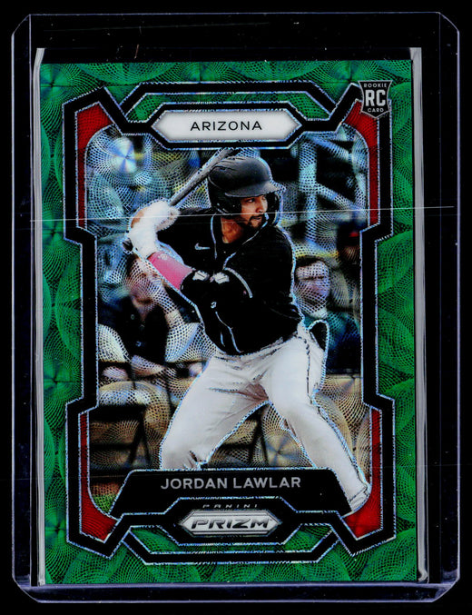 2024 Panini Prizm Baseball Jordan Lawlar RC Green Scope Prizms #88 /75 - front