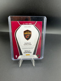 2024-25 Panini Totally Certified Certified Gamers Darius Garland CG-DGL Game-Worn Memorabilia - back