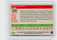 2025 Topps Chrome Refractor #232 Chan Ho Park Los Angeles Dodgers - back