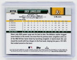 2026 Topps Chrome Shea Langeliers #273 Athletics - back