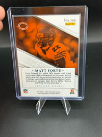 2016 Panini Prime Signatures Matt Forte Proof #199 /99 - back