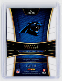 2016 Panini Select Football Rookie Signatures Keyarris Garrett Auto #RS-KG /199 - back
