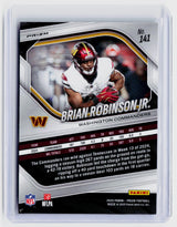 2025 Panini Prizm Football Brian Robinson Jr. #141 Checkerboard Prizm Washington Commanders - back