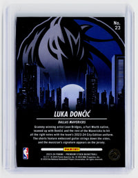 2023-24 Panini NBA Hoops Premium Stock City Edition Luka Dončić #23 - back