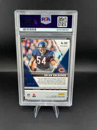 2020 Panini Mosaic Hall of Fame Brian Urlacher #282 No Huddle Gold PSA 10 /10 - back