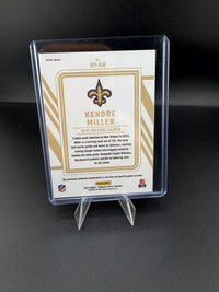 2023 Panini Donruss Optic Football Rookie Phenom Kendre Miller RP-KM Memorabilia Card - back