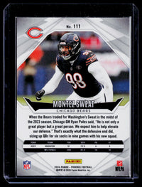2024 Panini Phoenix Football Montez Sweat Chicago Bears #111 - back