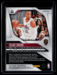 2024-25 Panini Prizm Basketball Isaac Okoro Green Pulsar Prizm #163 - back