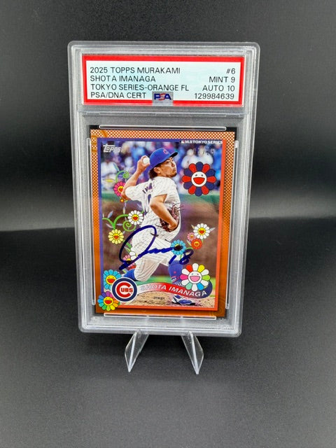2025 Topps MLB Tokyo Series Shota Imanaga #6 Autograph FL PSA 9 Auto 10 - front