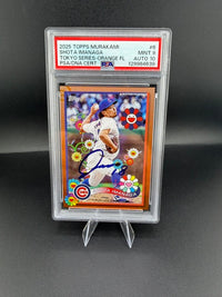 2025 Topps MLB Tokyo Series Shota Imanaga #6 Autograph FL PSA 9 Auto 10 - front