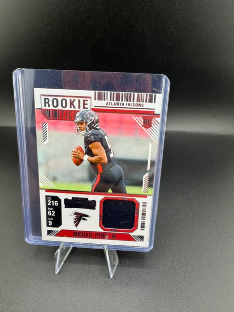2024 Panini Contenders Rookie Ticket Swatches Michael Penix Jr. RTS-MPJ Rookie - front