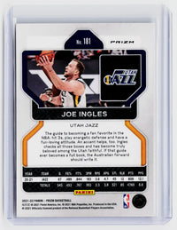 2021-22 Panini Prizm Basketball Joe Ingles #181 Red Ice Prizm Utah Jazz - back
