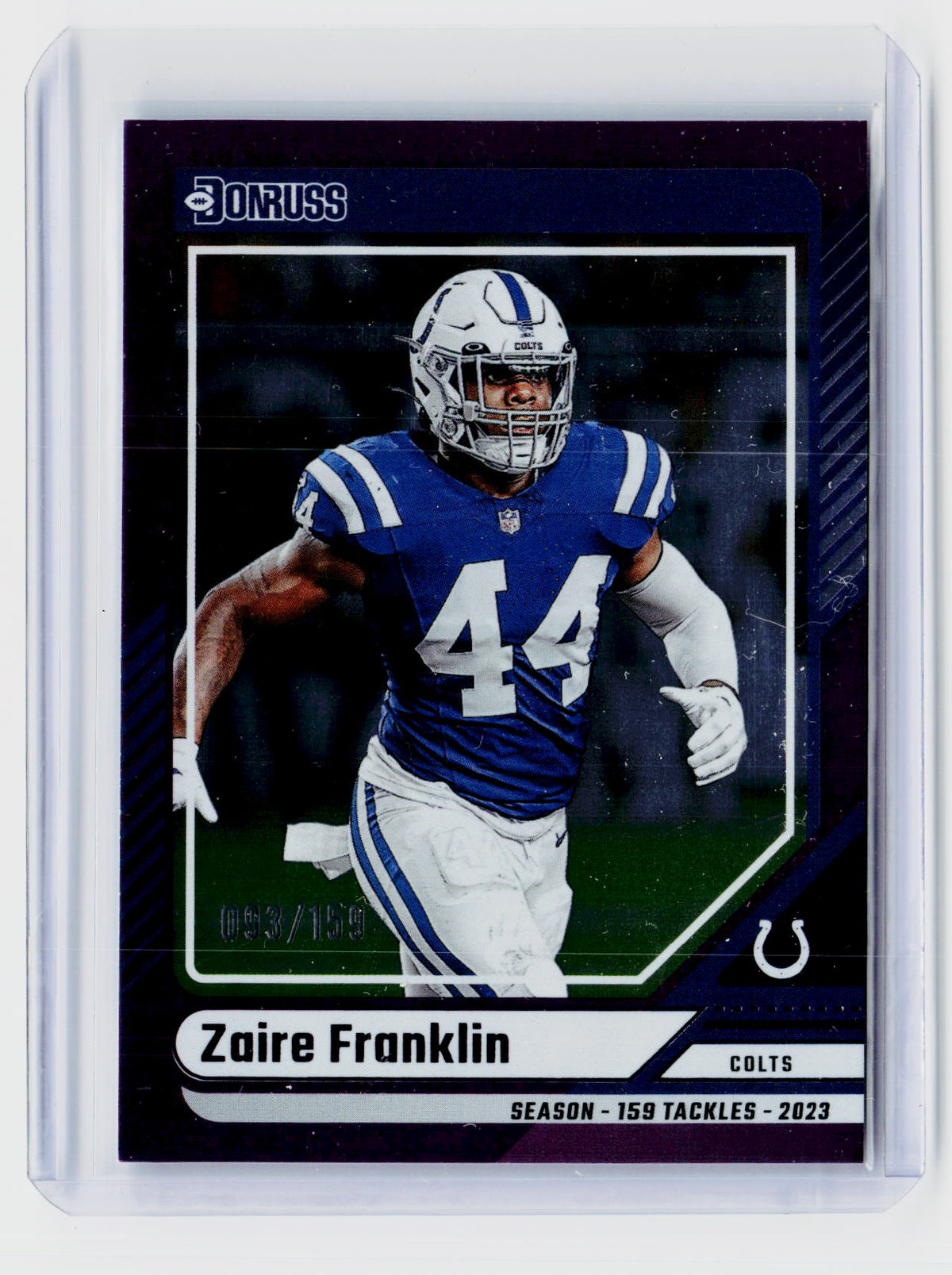 2024 Panini Donruss Football Zaire Franklin #257 Serial-Numbered /150 - front