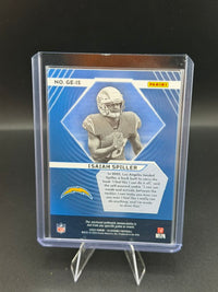 2022 Panini Illusions Great Expectations Isaiah Spiller Rookie Memorabilia #GE-IS - back