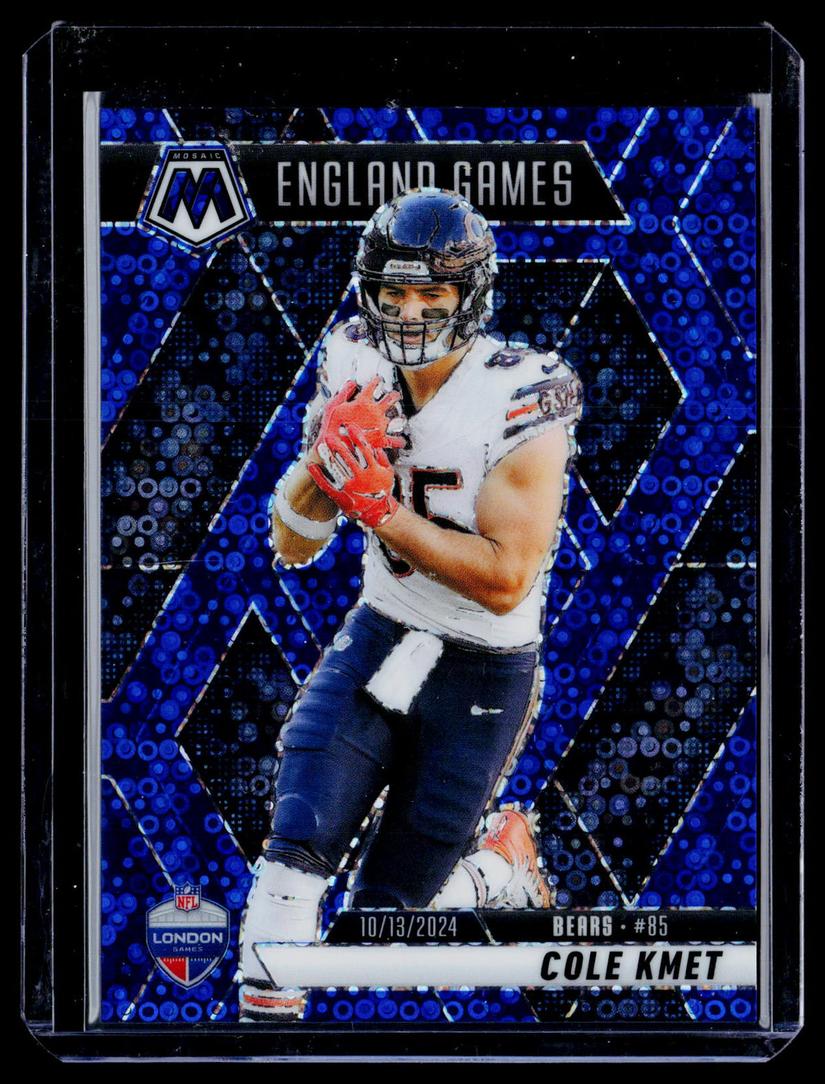 2025 Panini Mosaic Football International Games Cole Kmet #254 Bears 36/99 - front
