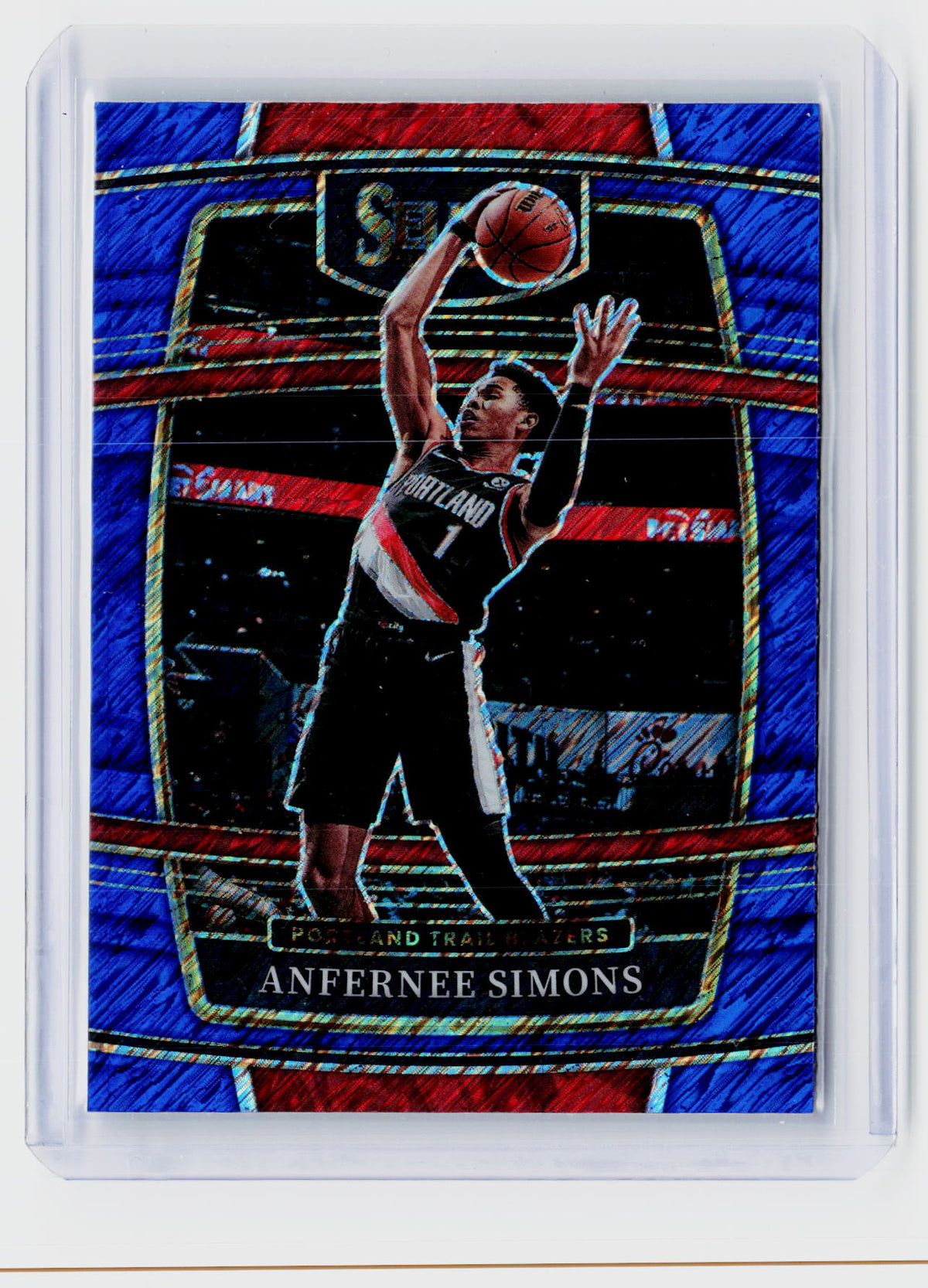 2021-22 Panini Select Basketball Anfernee Simons Concourse #29 Portland Trail Blazers - front