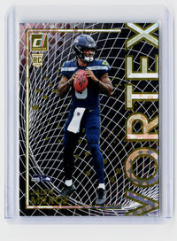 2025 Panini Donruss Vortex Jalen Milroe Rookie Card #12 Seattle Seahawks - front