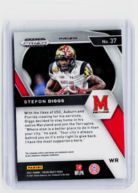 2021 Panini Prizm Draft Picks Stefon Diggs Orange Ice #37 - back