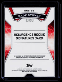 2025 Topps Resurgence Rookie Signatures Cade Stover #RRS-CS Auto 087/249 - back