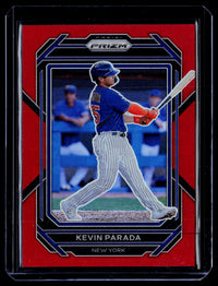 2023 Panini Prizm Baseball Kevin Parada Red Prizms #28 /199 - front