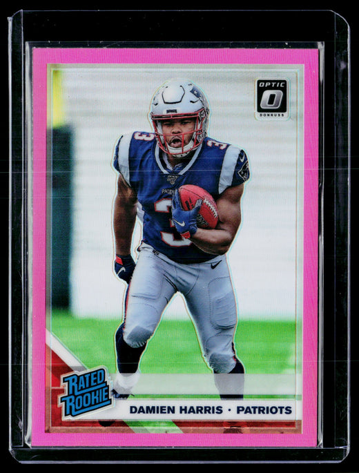 2019 Panini Donruss Optic Football Rated Rookie Pink Damien Harris #159 - front