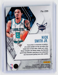 2023-24 Panini Phoenix Nick Smith Jr. Rookie Card #255 Charlotte Hornets - back