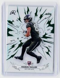 2025 Topps Chrome Football Refractor Rookie Card #173 Mason Taylor New York Jets - front