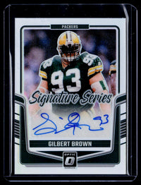 2024 Panini Donruss Optic Football Signature Series Gilbert Brown Autograph #SSH-GBN - front