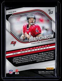 2025 Panini Prizm Football Brad Johnson #213 Tampa Bay Buccaneers - back