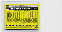 2025 Topps Update 1990 Topps Baseball Chandler Simpson RC #U90-6 Tampa Bay Rays - back