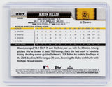2026 Topps Chrome Mason Miller #287 San Diego Padres - back