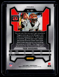 2023 Panini Prizm Football Tee Higgins #61 Cincinnati Bengals - back