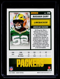 2025 Panini Score Football Rashan Gary #170 First Down /10 - back