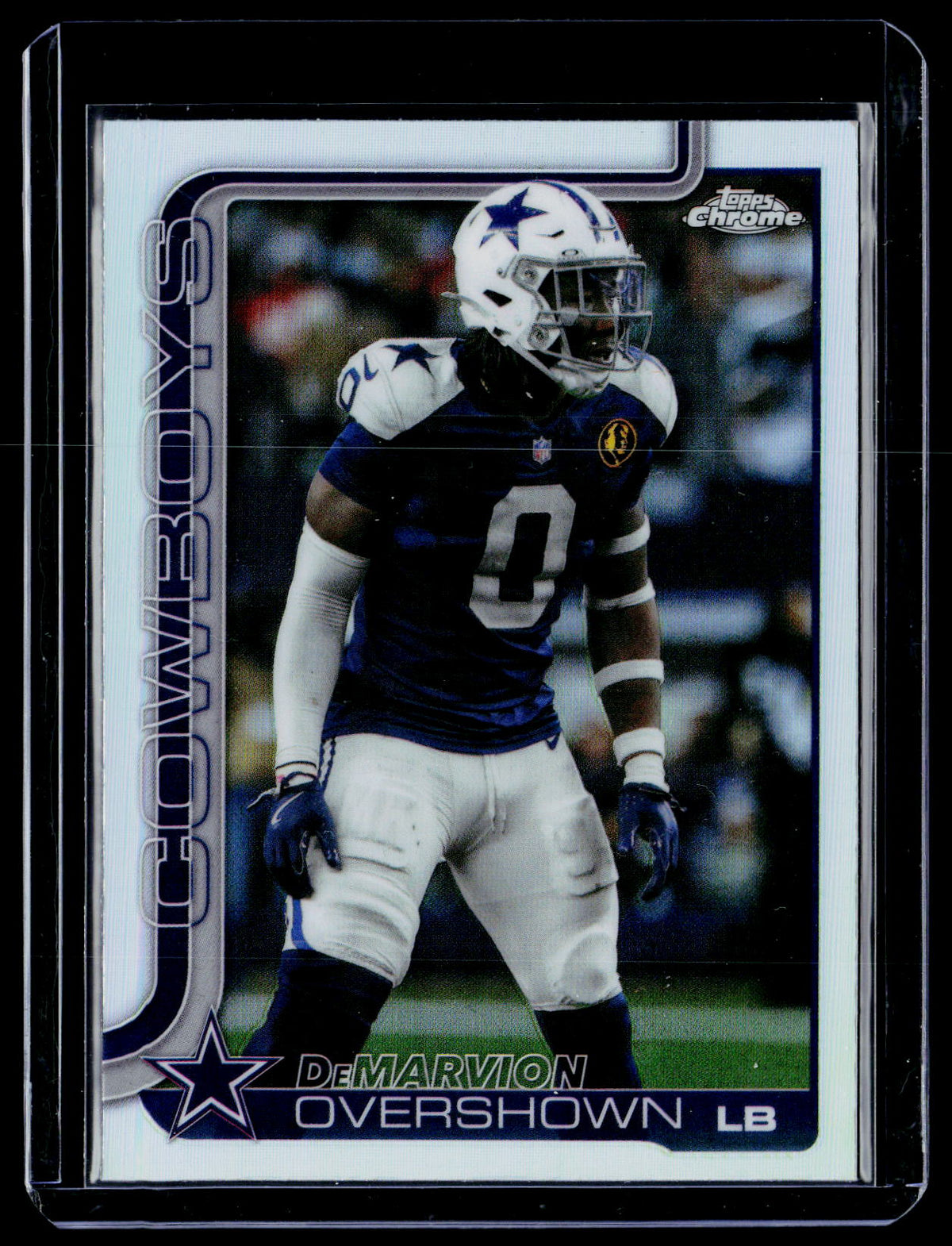 2025 Topps Chrome Refractor DeMarvion Overshown #78 Dallas Cowboys - front