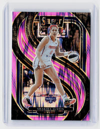 2025 Panini Select WNBA Shakira Austin Pink Prizm #197 Washington Mystics - front