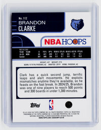 2025-26 Topps NBA Hoops Brandon Clarke Light Burst #112 /275 - back