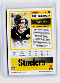 2025 Panini Score Football Pat Freiermuth #90 Serial Numbered 033/399 - back
