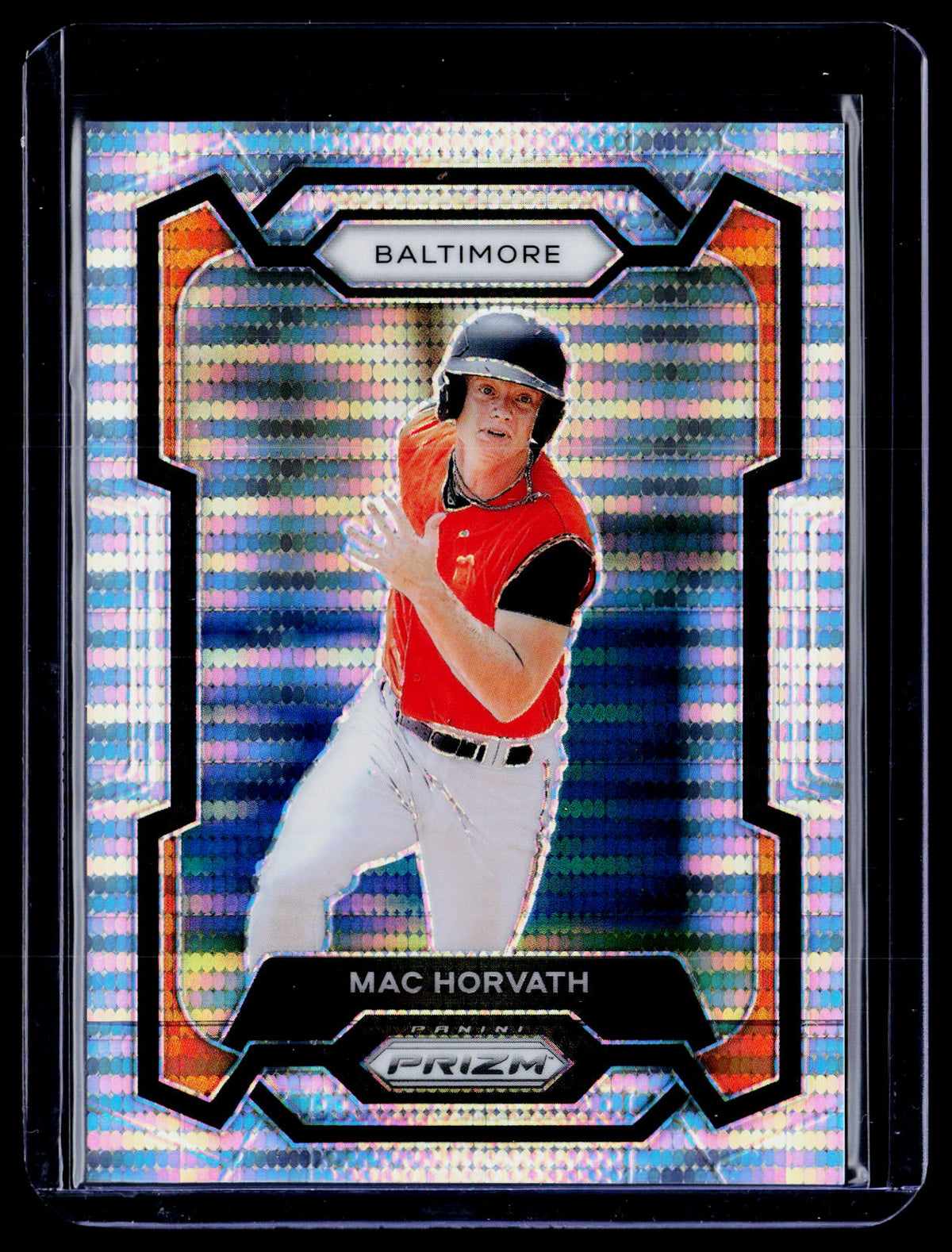 2024 Panini Prizm Baseball Mac Horvath #92 Orange Prizm /499 - front