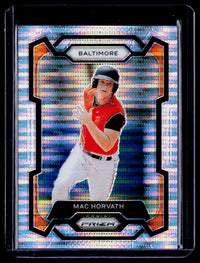 2024 Panini Prizm Baseball Mac Horvath #92 Orange Prizm /499 - front