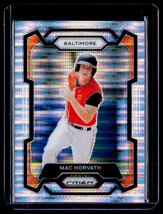 2024 Panini Prizm Baseball Mac Horvath #92 Orange Prizm /499 - front