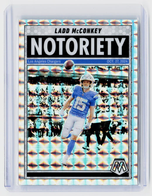 2025 Panini Mosaic Football 2nd Edition Notoriety #2 Ladd McConkey - front