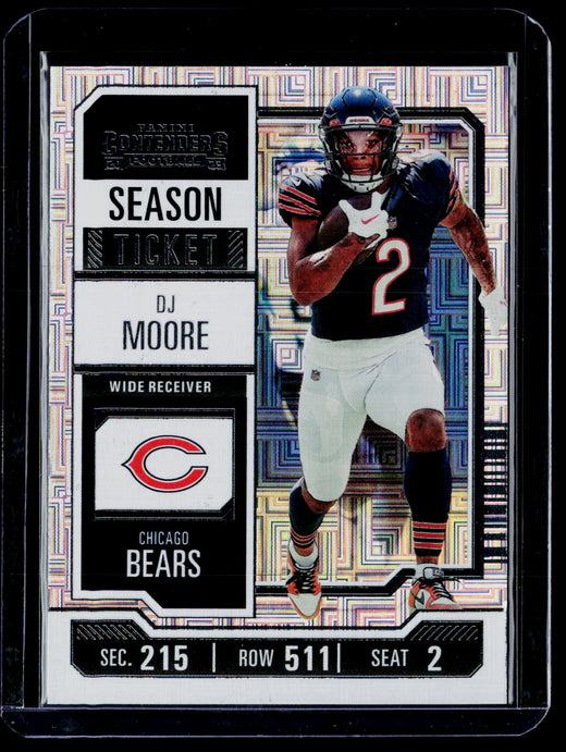 2023 Panini Contenders Football Season Ticket DJ Moore #18 Chicago Bears - front