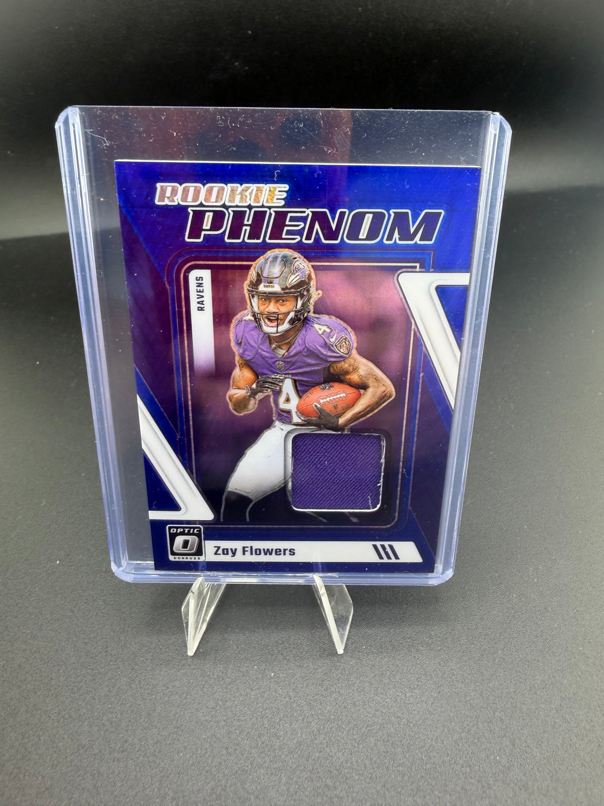 2023 Panini Donruss Optic Rookie Phenoms Zay Flowers Rookie Patch Card RP-ZF - front