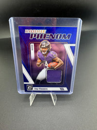 2023 Panini Donruss Optic Rookie Phenoms Zay Flowers Rookie Patch Card RP-ZF - front
