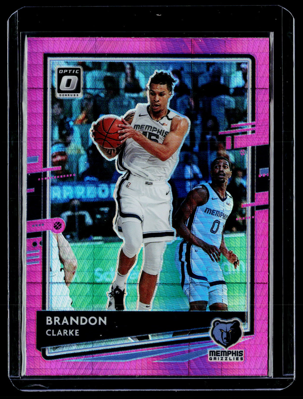2020-21 Panini Donruss Optic Basketball Brandon Clarke #5 Memphis Grizzlies - front