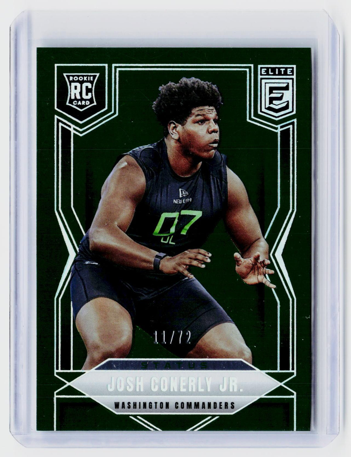 2025 Panini Donruss Elite Status Josh Conerly Jr. Rookie Card #183 Washington Commanders - front