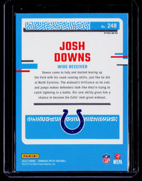 2023 Panini Donruss Optic Rated Rookie Josh Downs #248 Indianapolis Colts - back