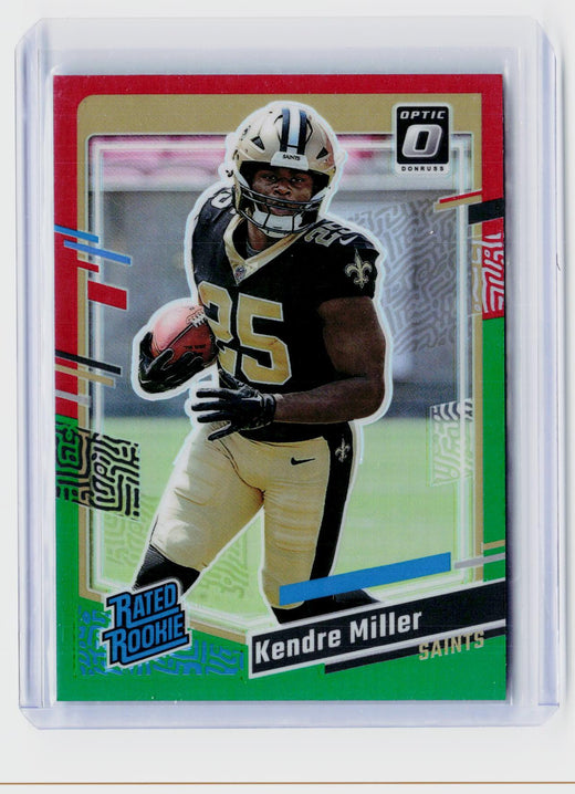 2023 Panini Donruss Optic Rated Rookie Green Velocity Kendre Miller #375 - front