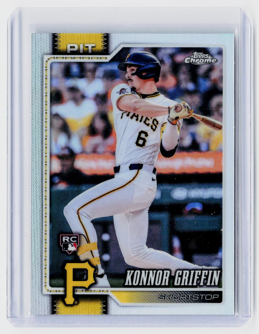 2026 Topps Chrome Baseball Konnor Griffin RC Refractor #74 Pittsburgh Pirates - front