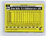 2025 Topps Chrome 1990 Topps Baseball Jackie Robinson T90C-10 Brooklyn Dodgers - back